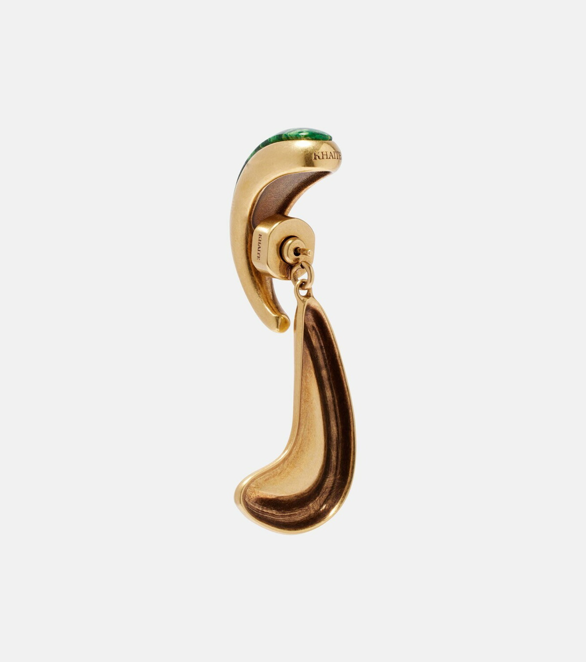Khaite Cyclone 18kt gold-plated drop earrings