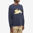 Human Made Men's Long Sleeve Rabbit T-Shirt in Navy