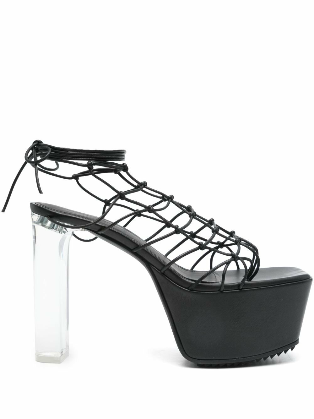 Rick Owens Black Porterville Cantilever 8 Twisted Heeled