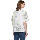 Levis Made and Crafted White and Yellow Camp Shirt