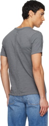 rag & bone Gray Raw-Edge Flame T-shirt