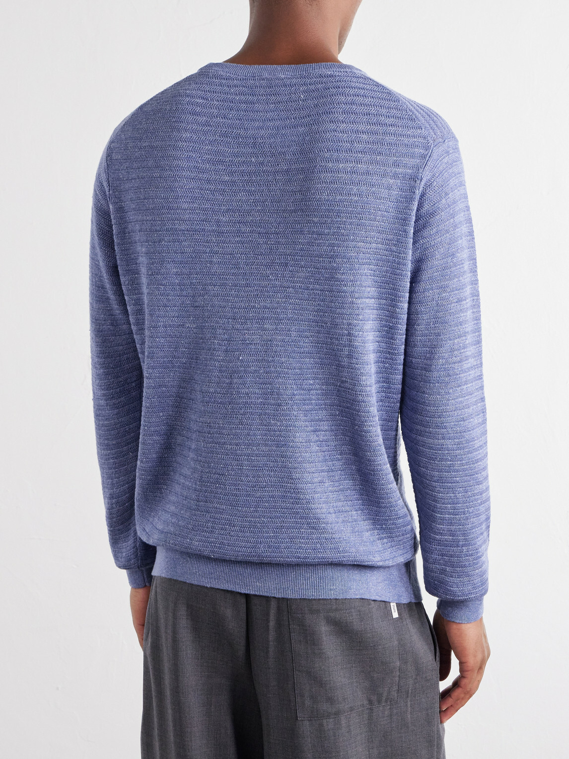 Peter Millar - Rhodes Linen and Cotton-Blend Sweater - Blue