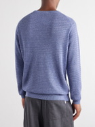Peter Millar - Rhodes Linen and Cotton-Blend Sweater - Blue