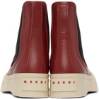 Marni Burgundy Pablo Chelsea Boots