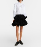 Noir Kei Ninomiya x Jimmy Choo embellished leather derby shoes