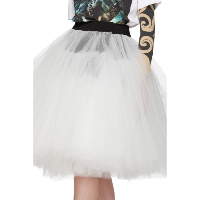 Junya Watanabe Black and White Tulle Skirt Junya Watanabe