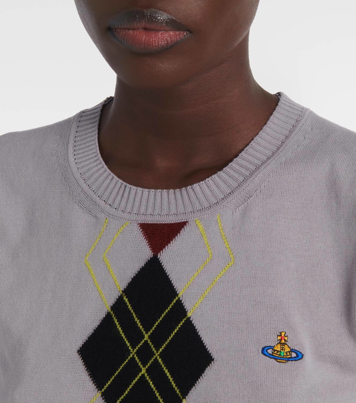 Vivienne Westwood Argyle cotton and wool top Vivienne Westwood Vivienne Westwood Argyle cotton and wool top Vivienne Westwood