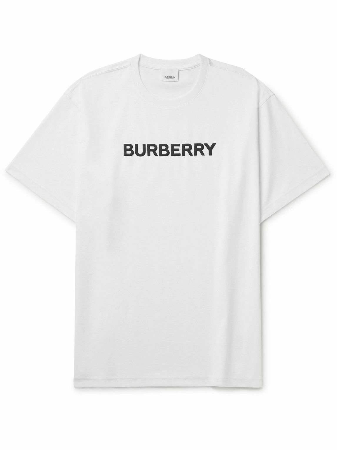 Burberry - Logo-Print Cotton-Jersey T-Shirt - White Burberry