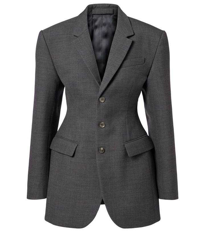 Photo: Wardrobe.NYC Peplum virgin wool blazer