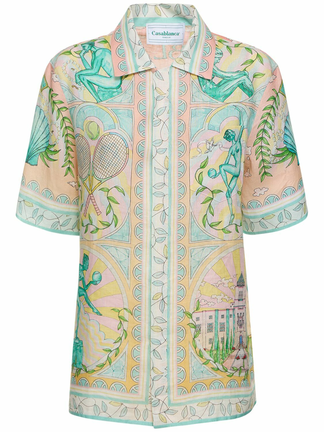 CASABLANCA Printed Linen Shirt Casablanca