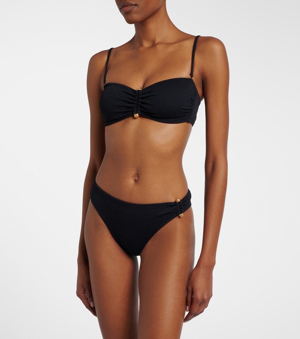 ViX Paula Hermanny Nika embellished bandeau bikini top