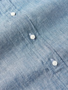 Sid Mashburn - Slim-Fit Cotton-Chambray Shirt - Blue