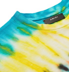 AMIRI - Logo-Print Tie-Dyed Cotton-Jersey T-Shirt - Multi