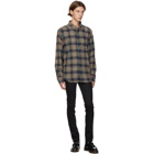 Naked and Famous Denim Navy Silk Flannel Easy Shirt