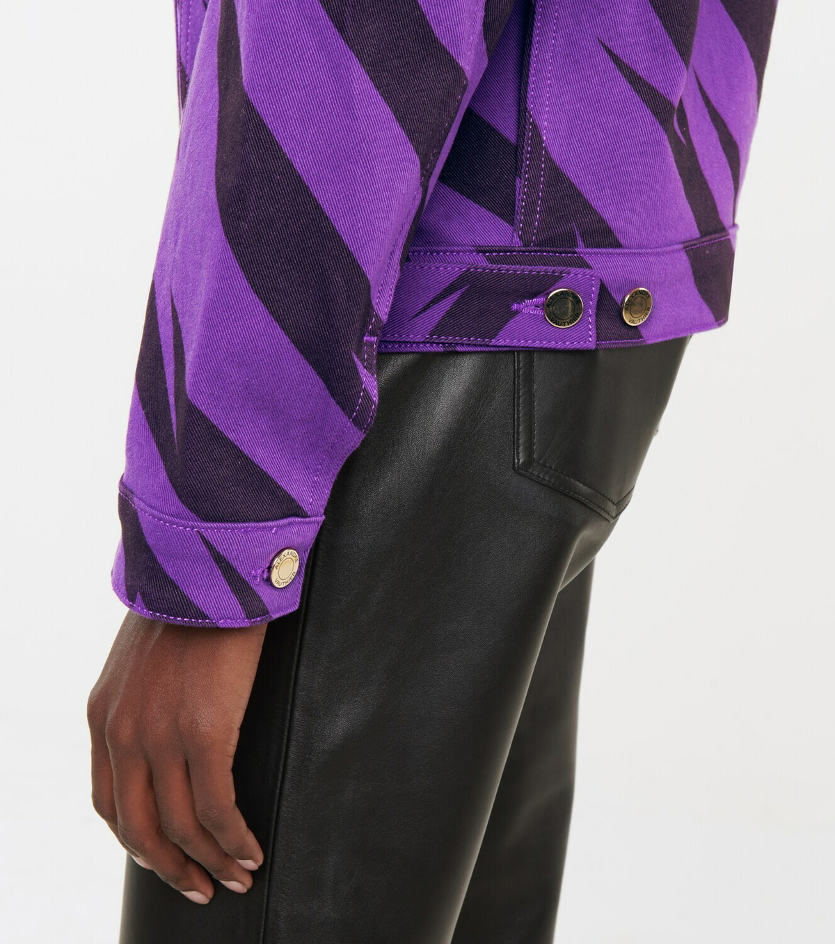 Alexandre Vauthier - Animal-print denim jacket