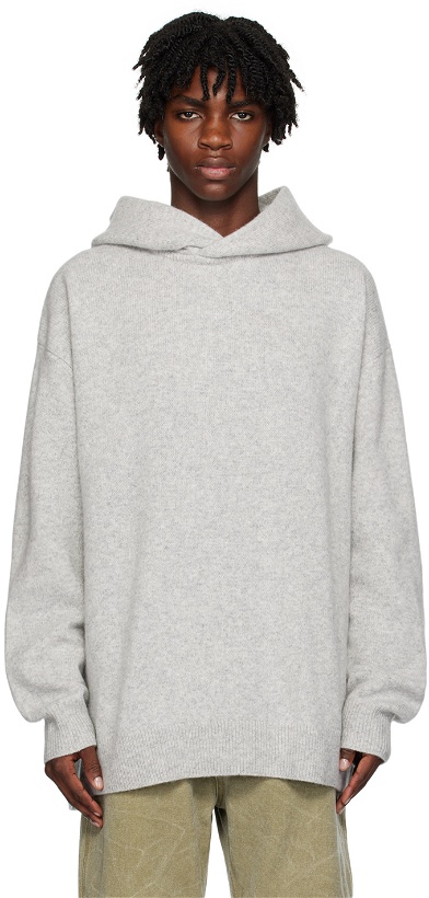 Photo: Acne Studios Gray Relaxed Hoodie