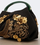 Dries Van Noten Small embellished top-handle bag
