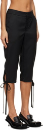 FIDAN NOVRUZOVA Black Ira Capri Trousers