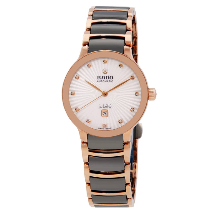 Photo: Rado Centrix Automatic Diamond Silver Dial Ladies Watch R30019742
