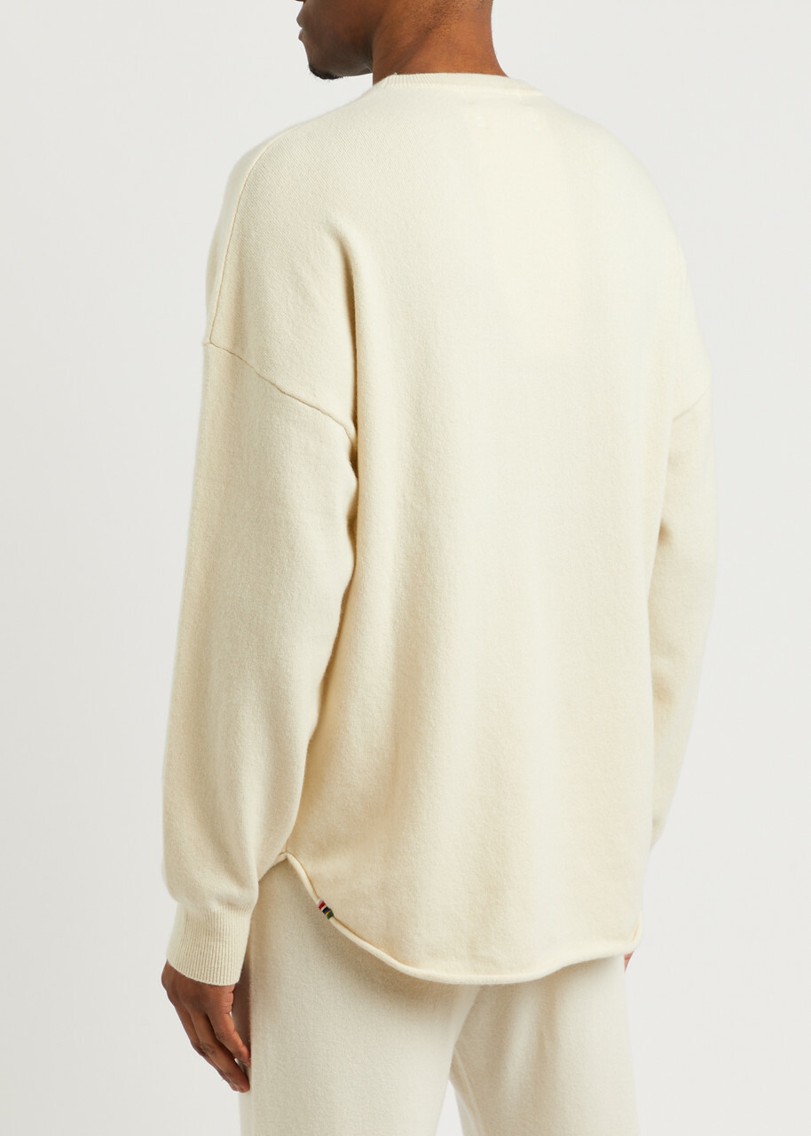 Extreme Cashmere N°53 Crew Hop Cashmere-blend Jumper - Cream - One Size