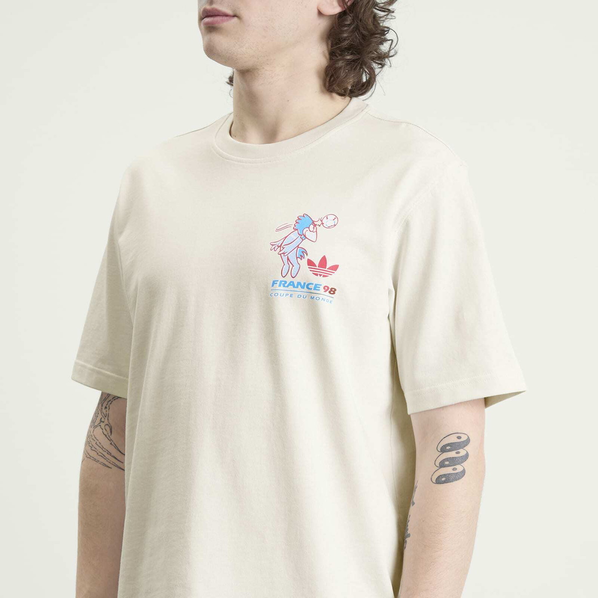 シャツ fosi. オフホワイト Adidas Men's Footix Mascot T-Shirt in Cloud White adidas