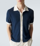Brioni Linen, cotton, and silk shirt