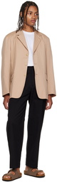 AURALEE Beige Single-Breasted Blazer