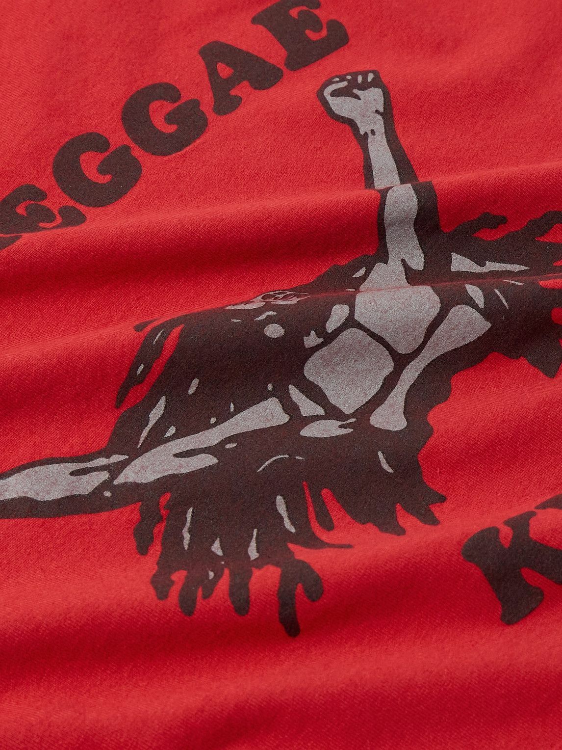 Nicholas Daley - Printed Cotton-Jersey T-Shirt - Red
