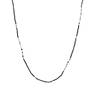 Mikia Men's Beaded Necklace in Black/White