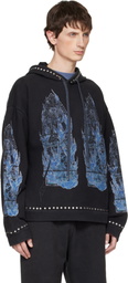 Who Decides War Black Flame Glass Hoodie