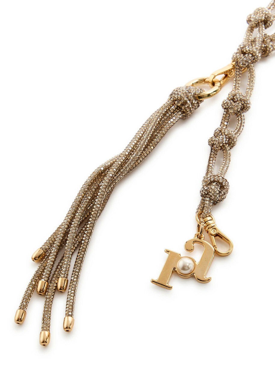 Rosantica Capri Crystal-embellished Strap - Beige - One Size