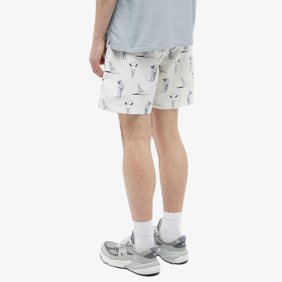 Sunspel Men's Ice Cream Short in Sunspel Ice Cream Print Sunspel