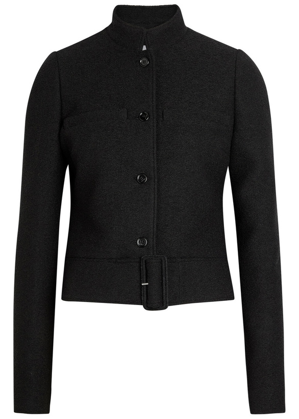 Photo: Courrèges Belted Tweed Jacket Black
