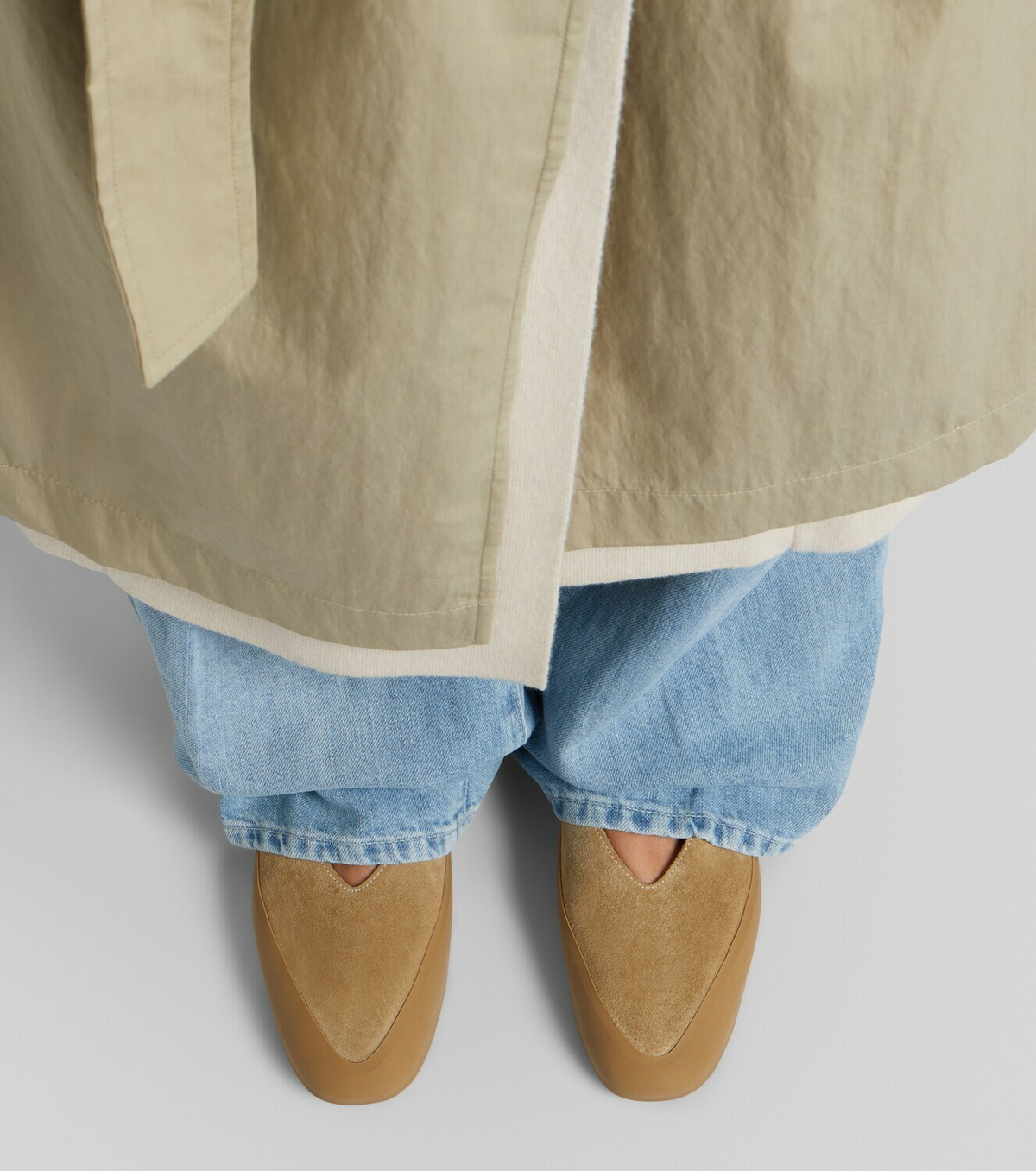 Le Monde Béryl Apres Ski shearling-lined suede ballet flats