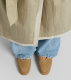 Le Monde Béryl Apres Ski shearling-lined suede ballet flats