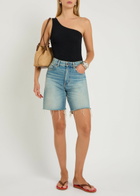 Hunza G Coverage Nancy One-shoulder Crinkle Swimsuit - Black - One Size