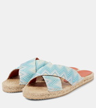 Missoni Harlow Zigzag espadrille slides