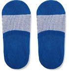 Pantherella - Barbados Stretch Cotton-Blend No-Show Socks - Blue