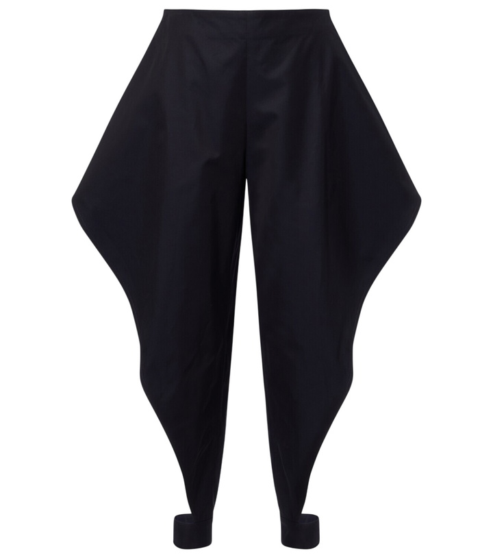 Photo: Alaïa Ruffled cotton gabardine tapered pants