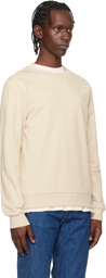 A.P.C. Beige Standard 'Rue Madame' Sweatshirt