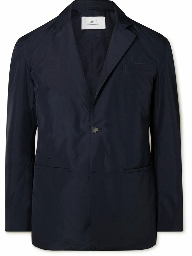 Photo: Mr P. - Padded Recycled-Shell Blazer - Blue