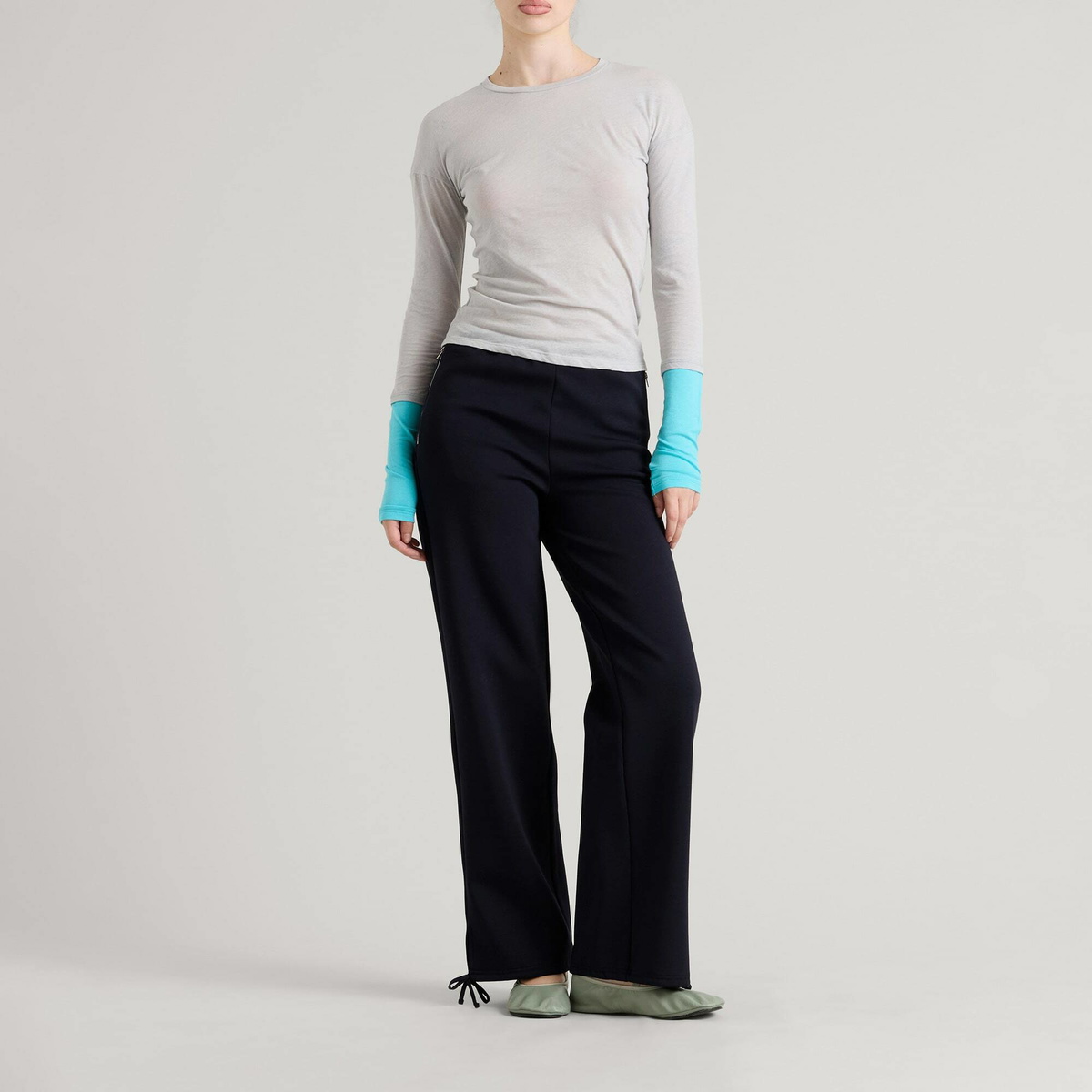 Peachy Den Women's Hungover Trousers in Dark Navy