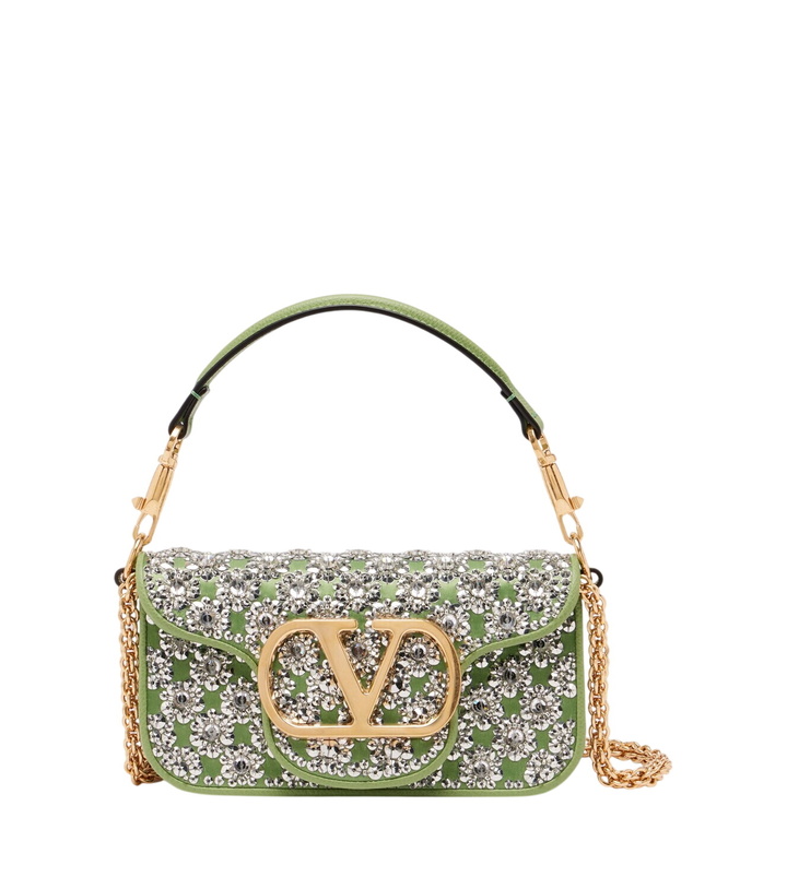 Photo: Valentino Garavani Locò Small embellished satin shoulder bag