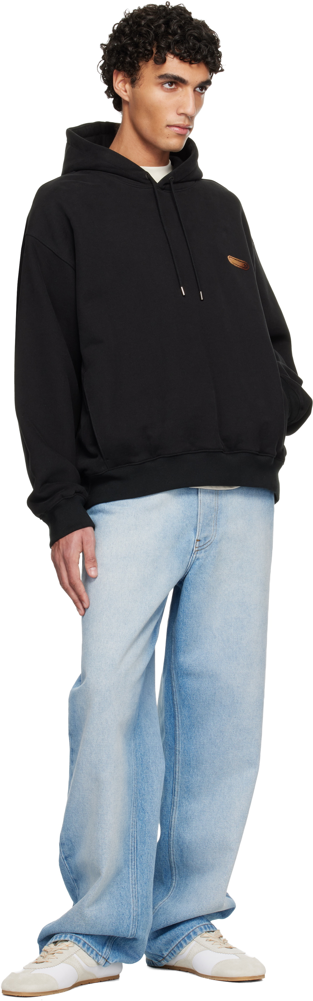 Solid Homme Black Back Logo Hoodie