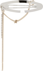 Justine Clenquet Silver & Gold Amber Barrette