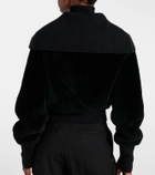 Victoria Beckham Shearling bomber jacket