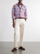 Fortela - Josh Checked Cotton Shirt - Red