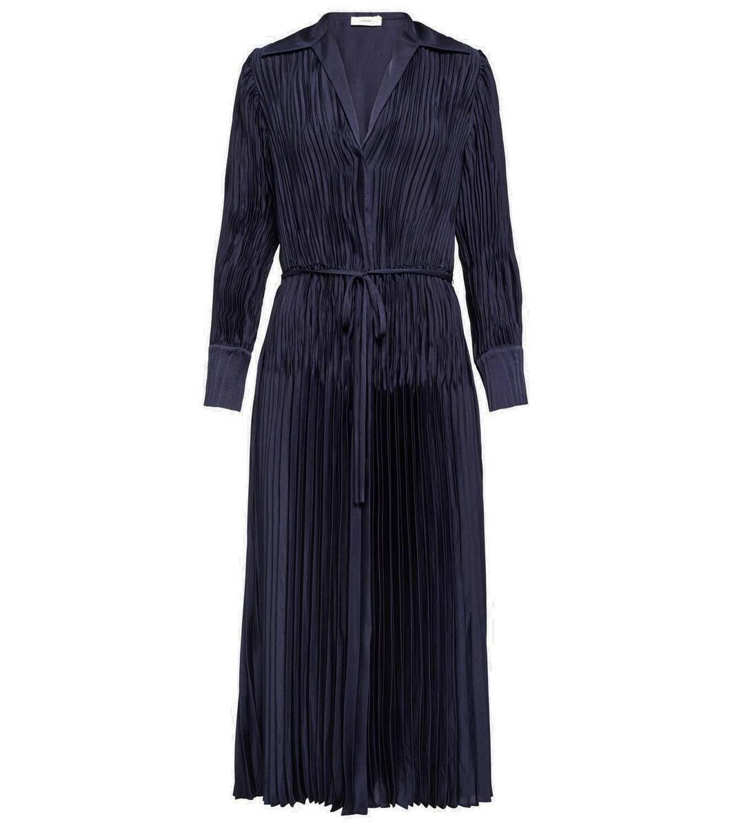 Vince Womens Fitted Midi Sheath Dress