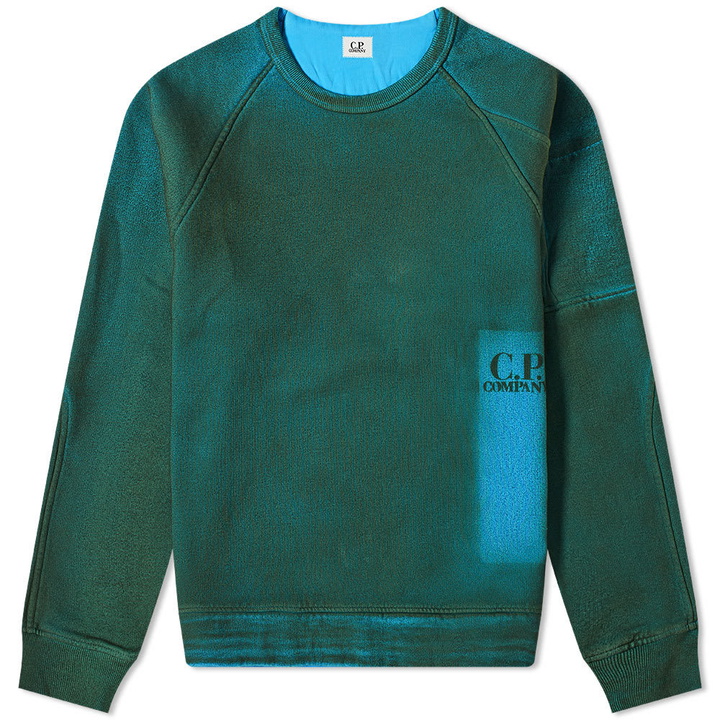 Photo: C.P. Company P.Ri.S.M  Garment Dyed Print Crew Sweat