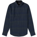 Rag & Bone Men's Plaid Tomlin Slim Fit Shirt in Salute Black